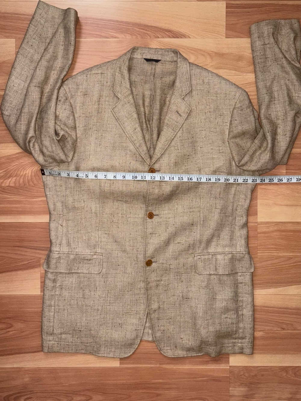 John Varvatos $1790 Italian Linen/Silk Blazer Size 44 XL Resort Old Money Rustic - Picture 5 of 16